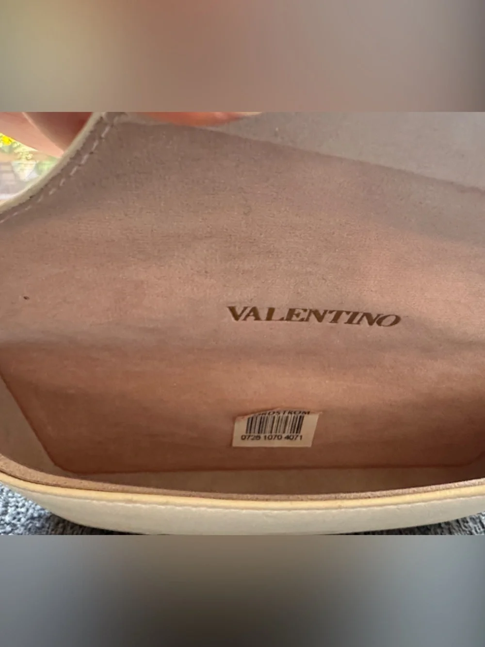 Valentino Rose Gold Gradient Cat-Eye Sunglasses with crystals.